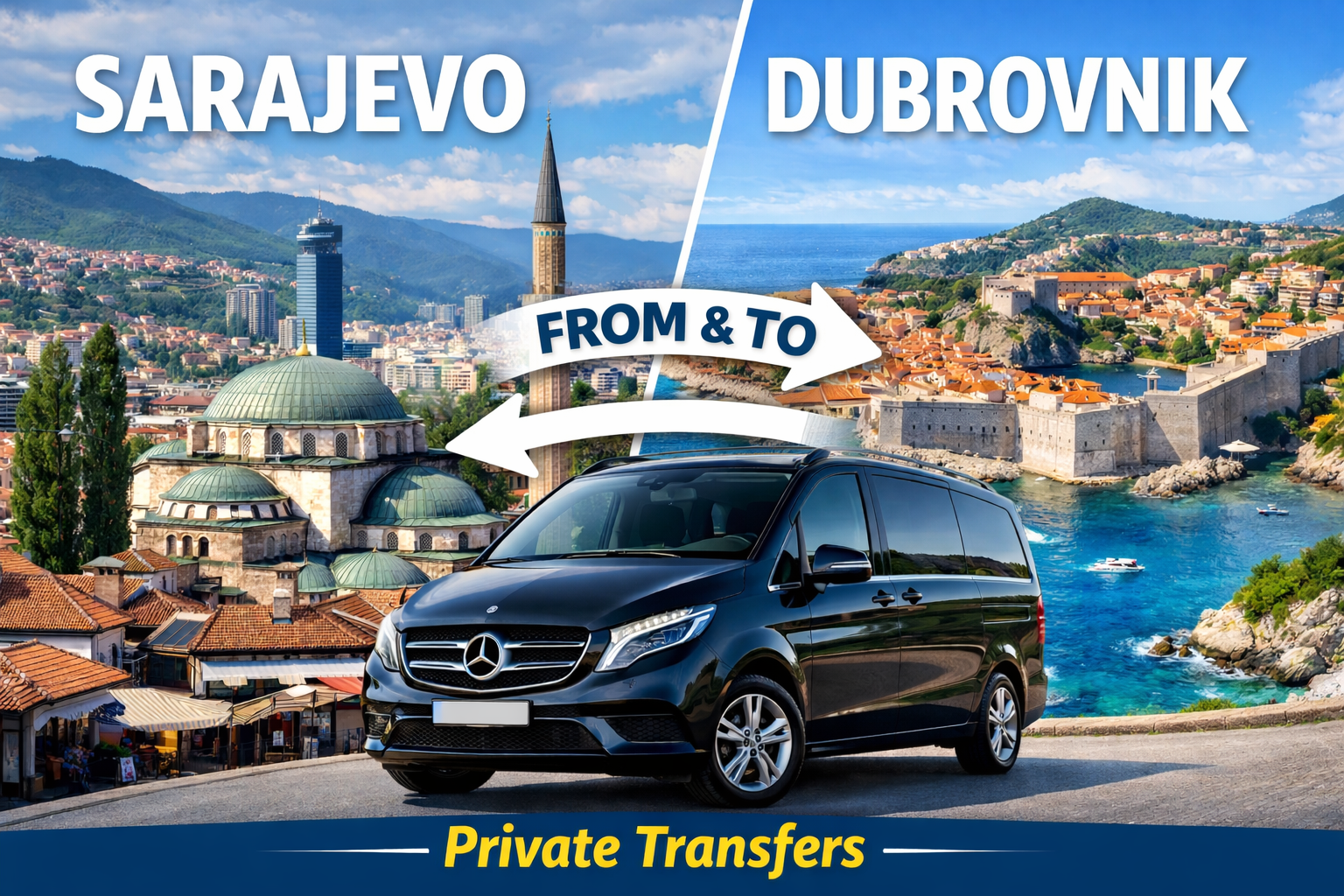 Sarajevo & Dubrovnik Private Transfers - From & To hero image