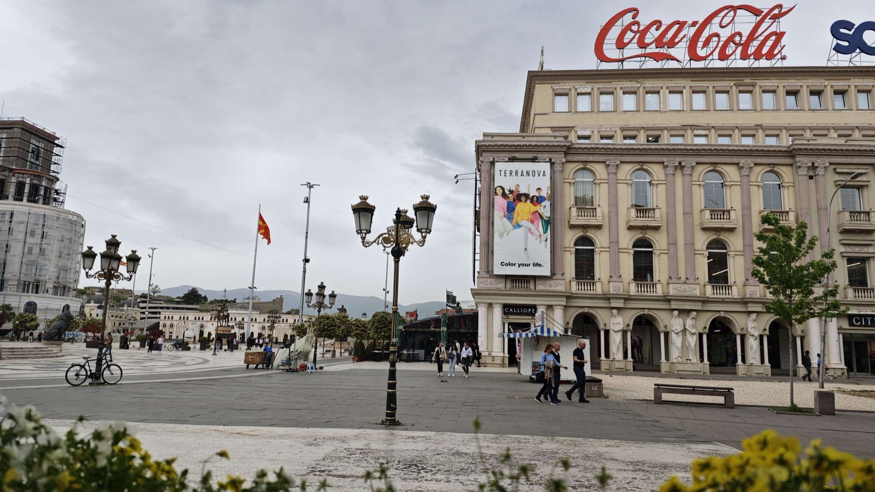 Macedonia Square in Skopje, North Macedonia