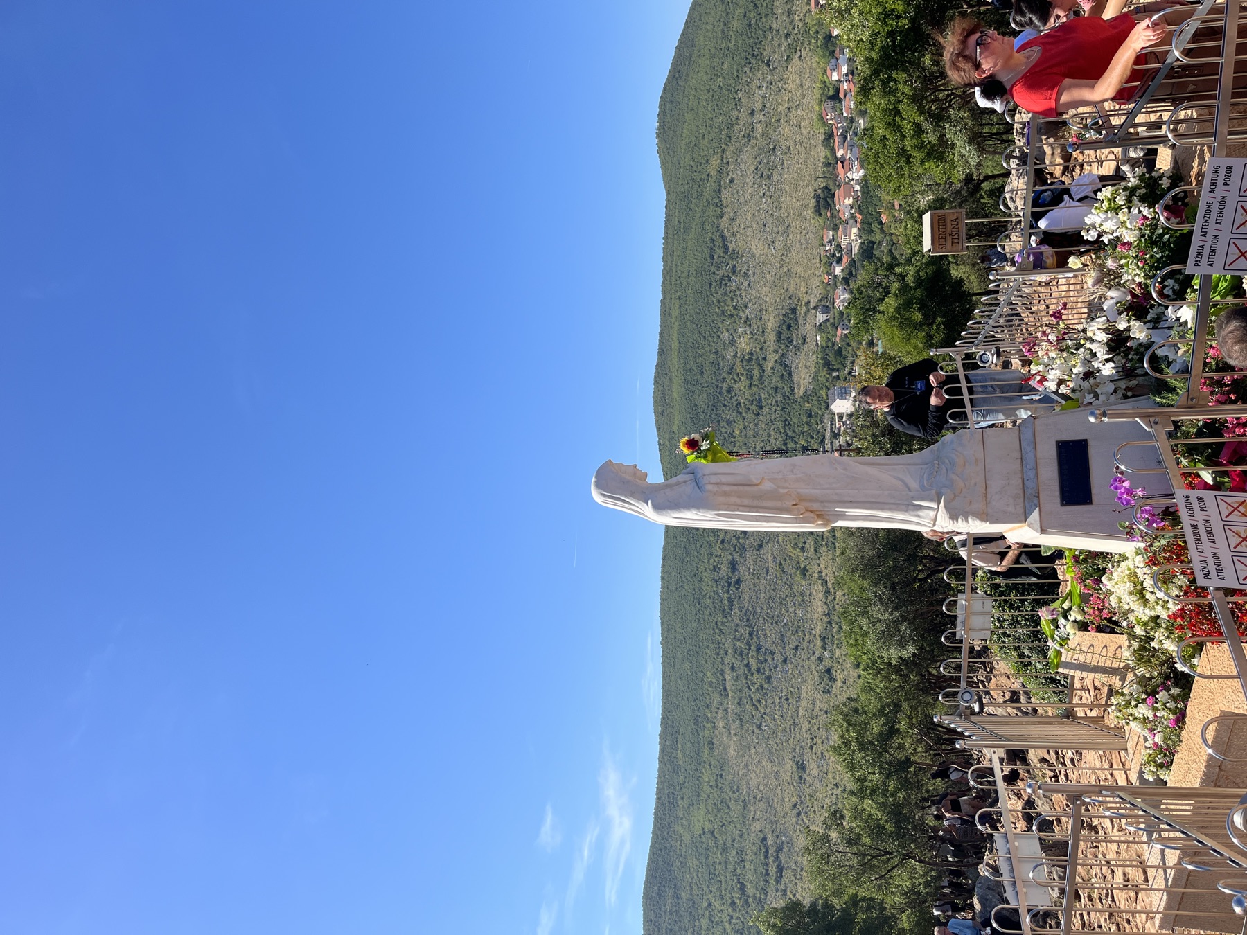 Statue of the Queen of Peace on Apparition Hill (Podbrdo), Medjugorje