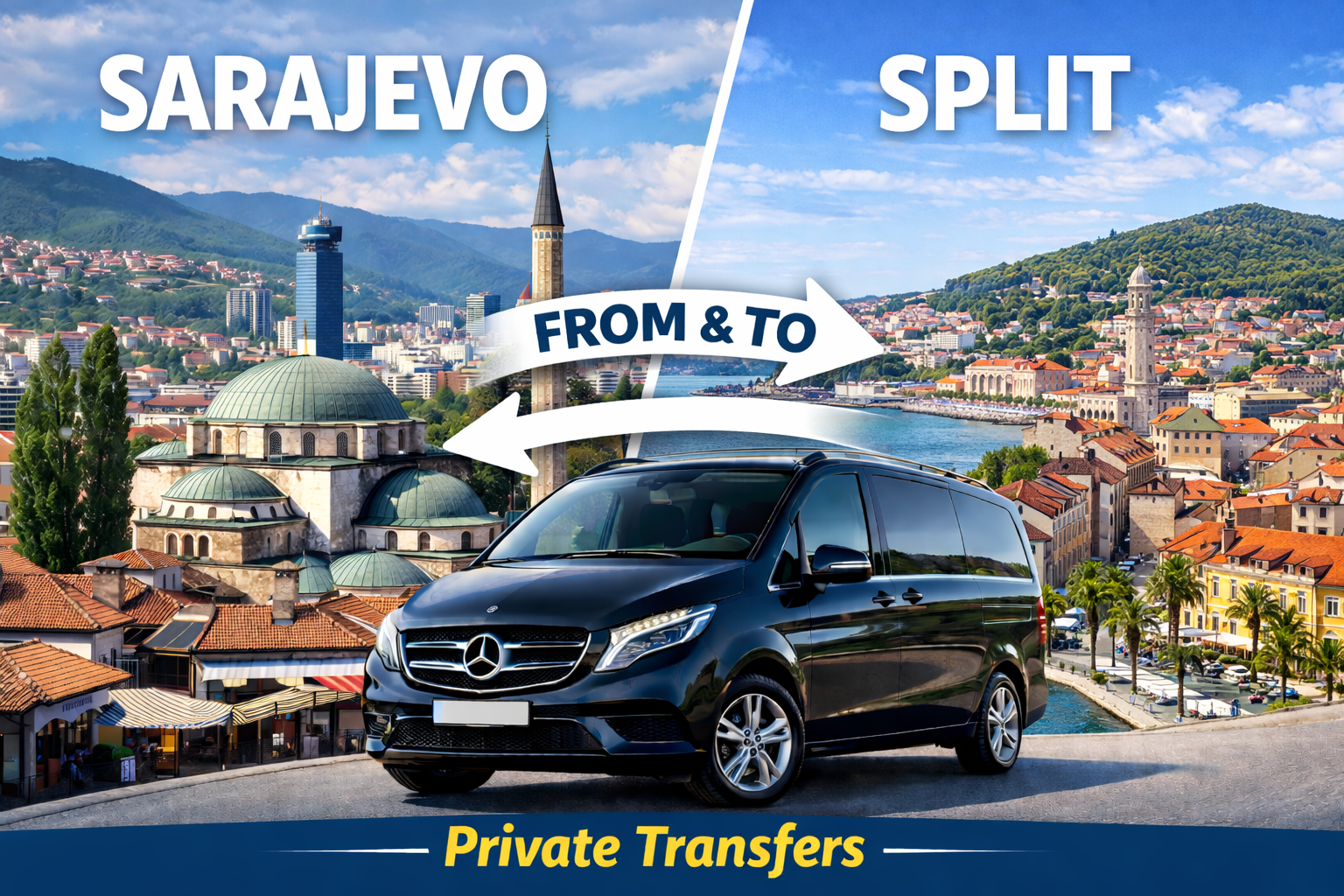 Sarajevo & Split Private Transfers – From & To hero image